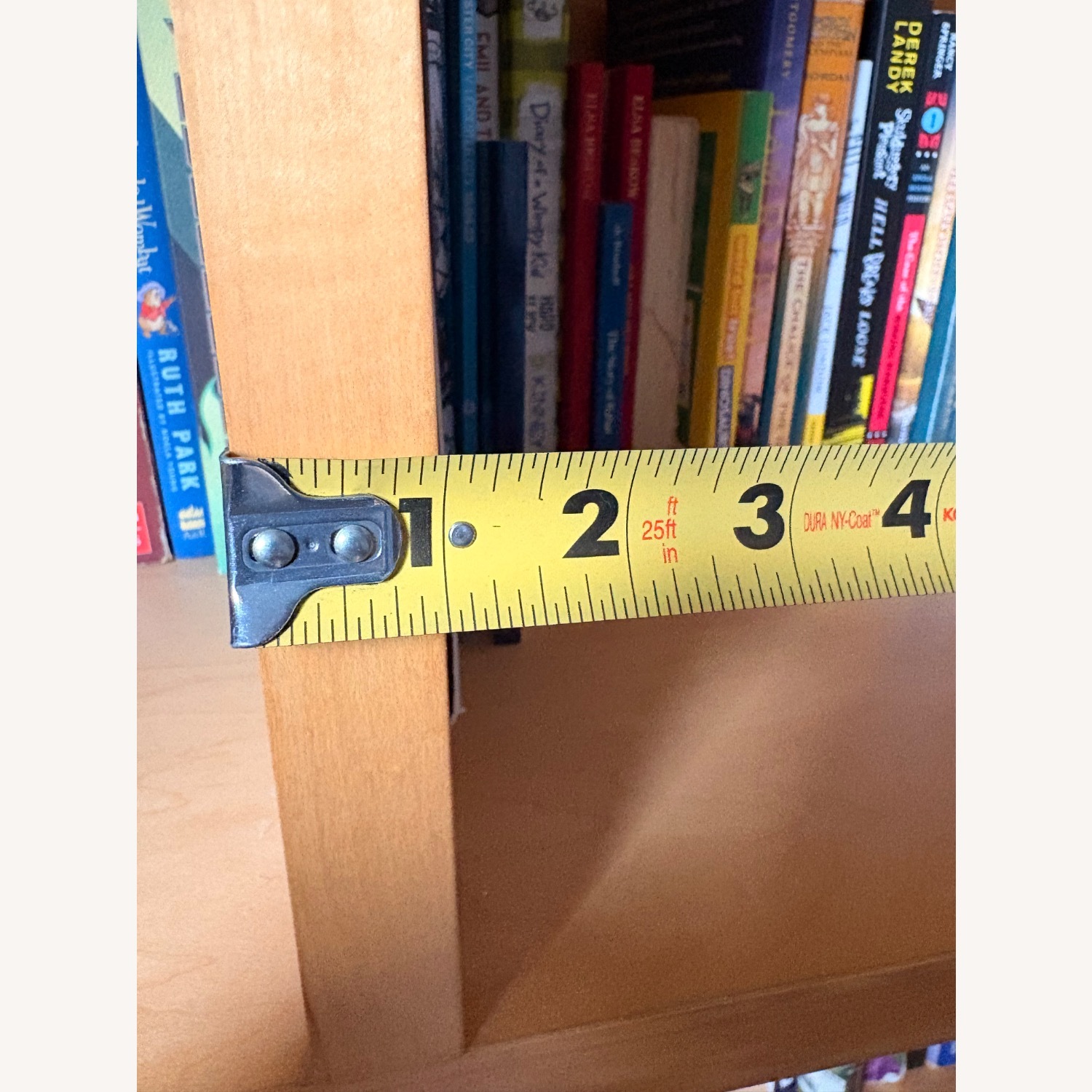 Vintage/Antique Light Brown Wood Bookcase - image-6