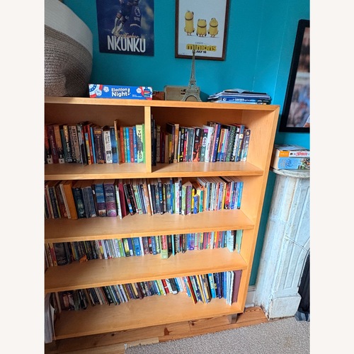Used Vintage/Antique Light Brown Wood Bookcase for sale on AptDeco
