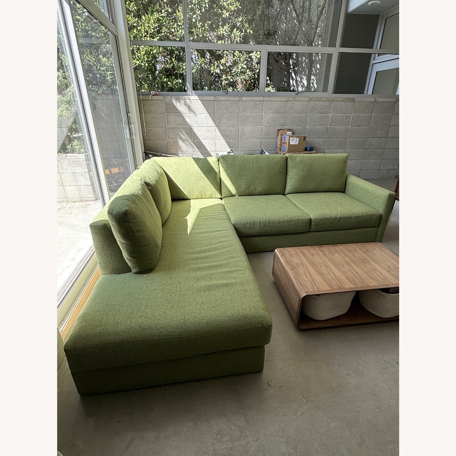Apt2b Green Fabric 2 Piece Sectional - image-2
