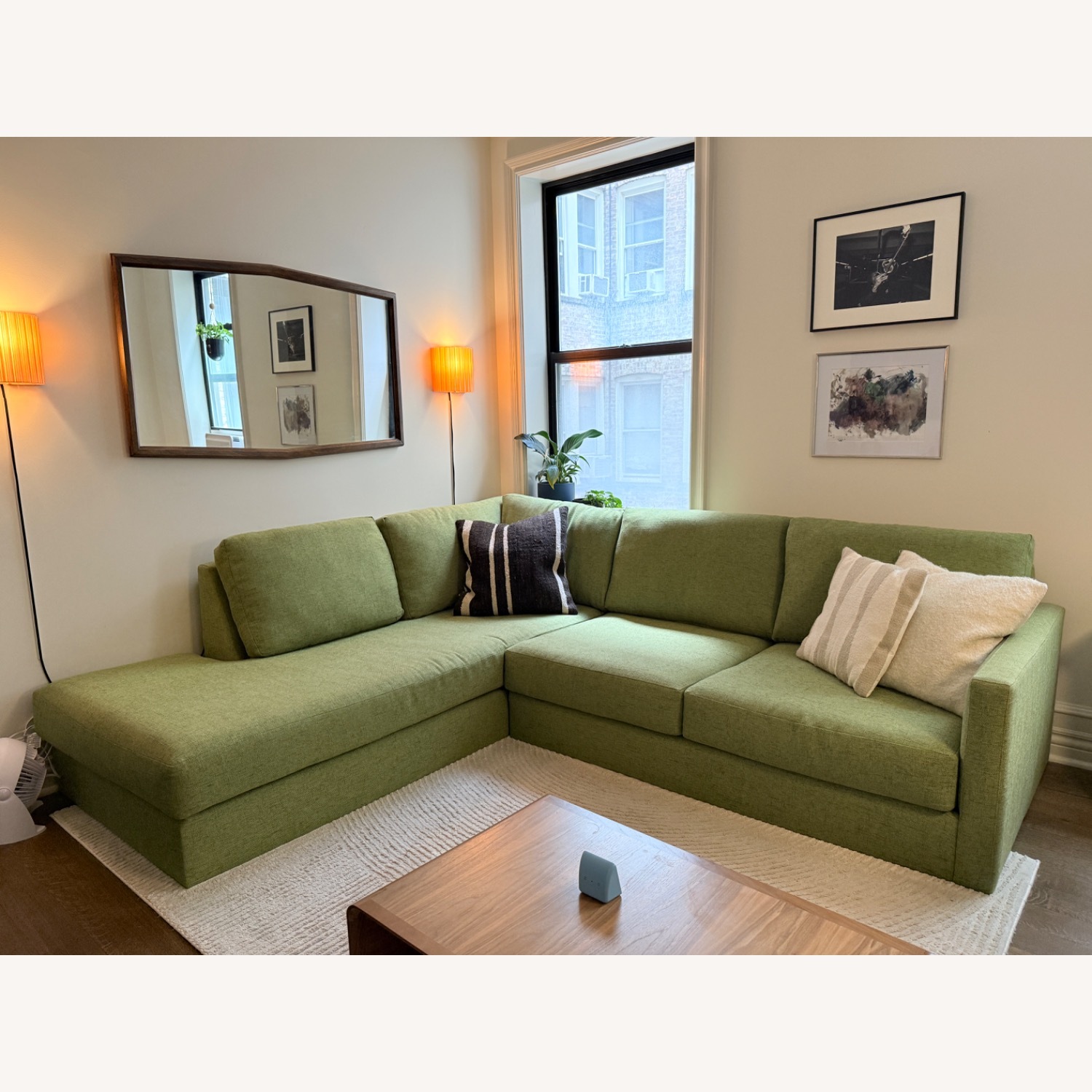 Apt2b Green Fabric 2 Piece Sectional - image-6