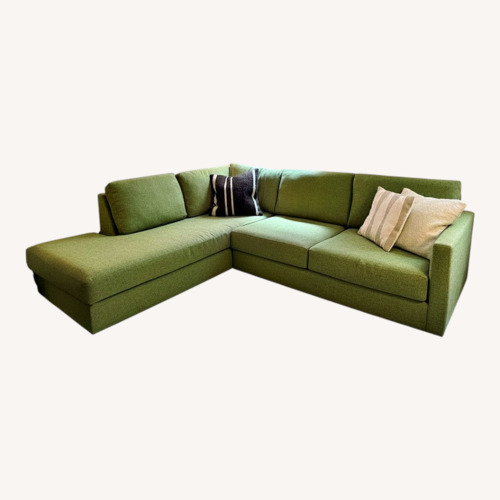 Used Apt2b Green Fabric 2 Piece Sectional for sale on AptDeco