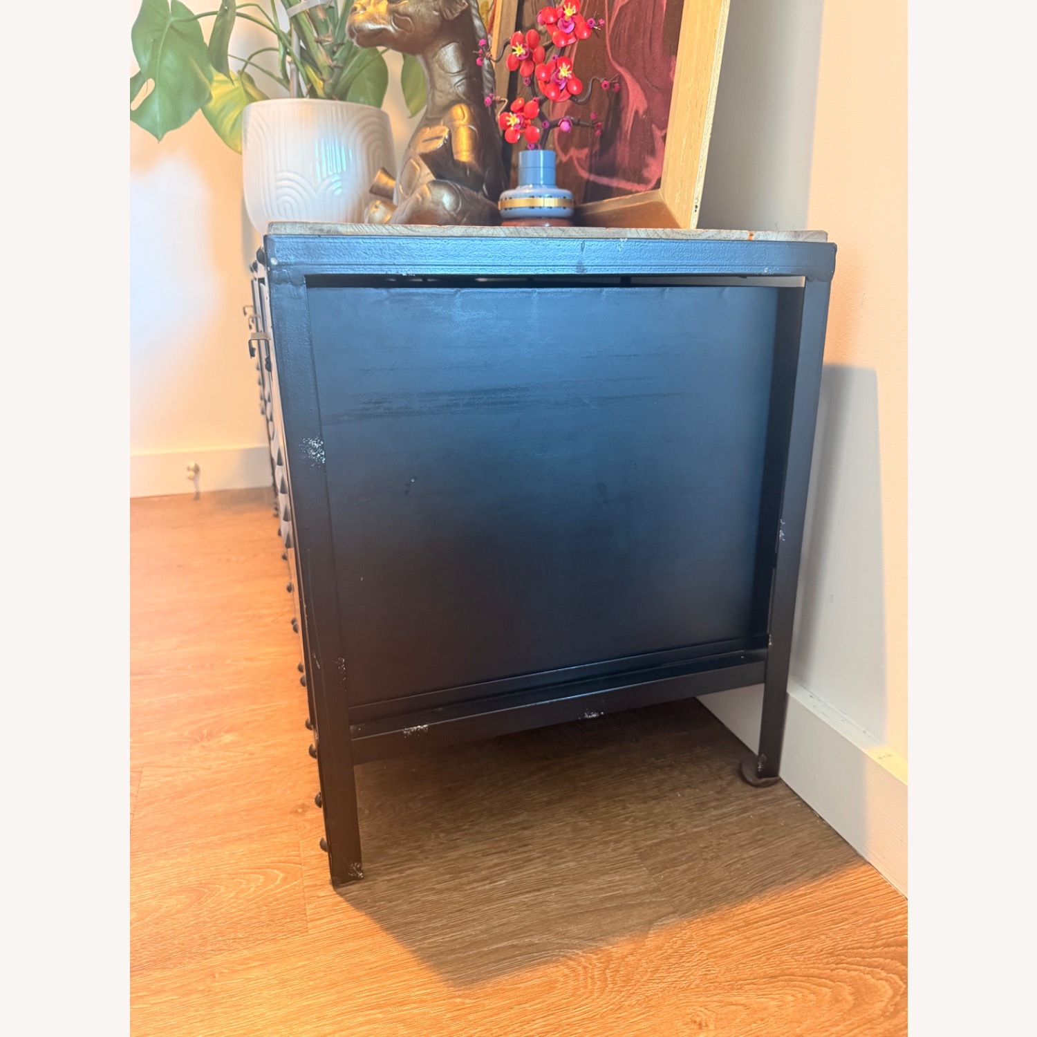 Industrial Metal and Wood 3 Drawer Storage - image-5
