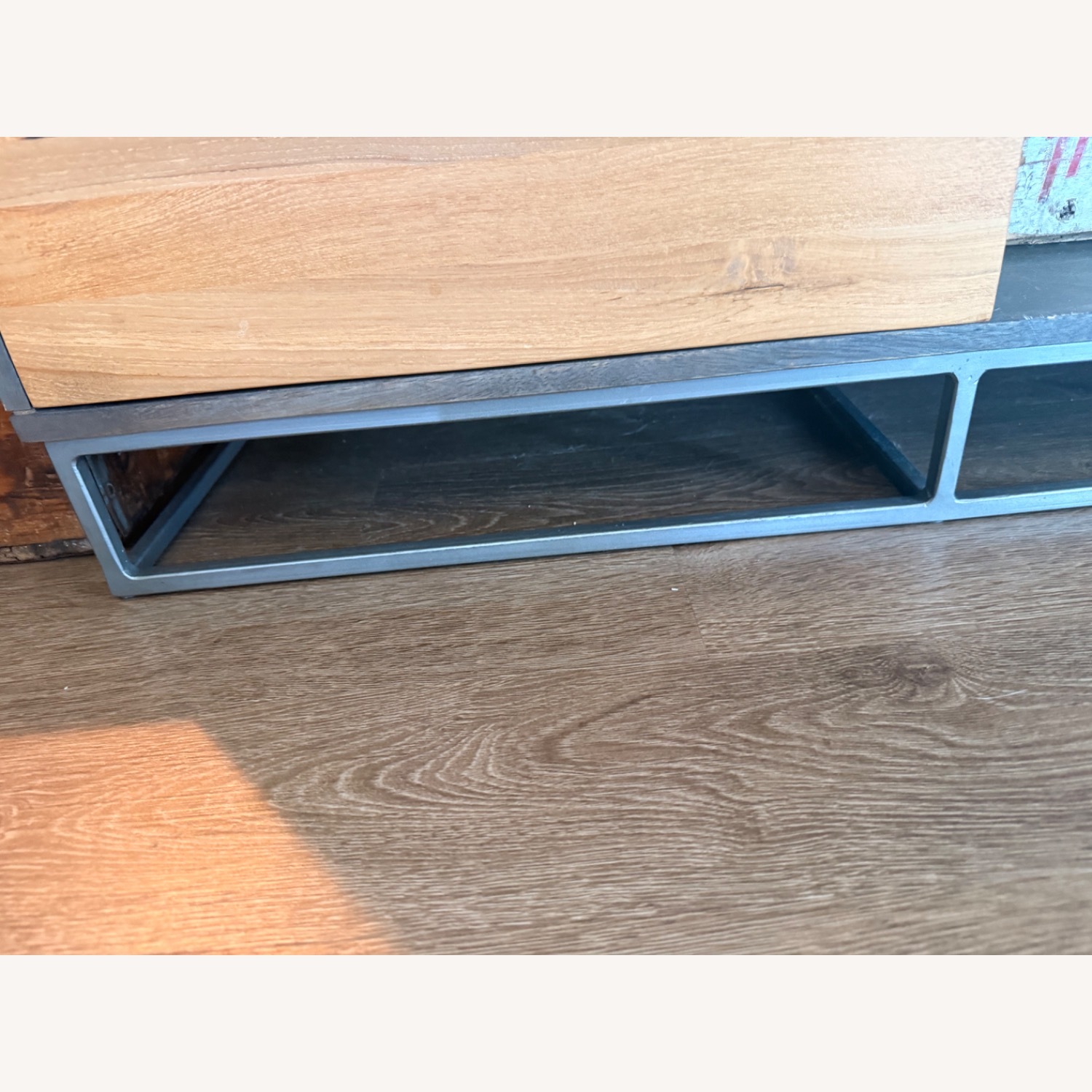 Mid-Century Modern Wood and Metal Media Console - image-5