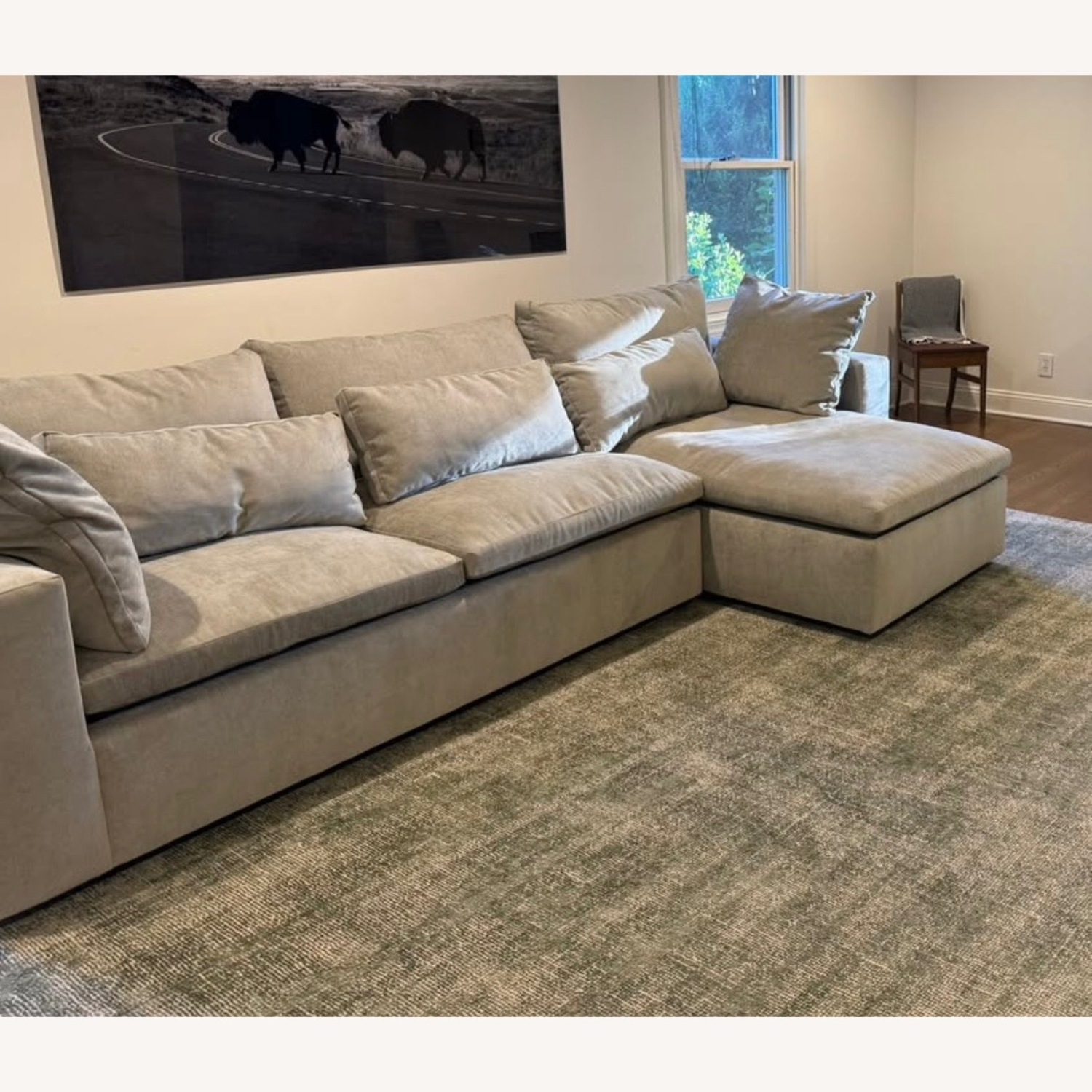 West Elm Harmony Sleeper Sectional + Storage Chaise - image-2
