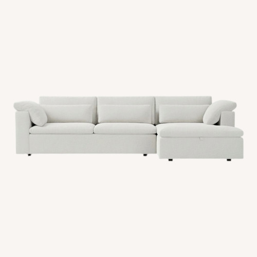 Used West Elm Harmony Sleeper Sectional + Storage Chaise for sale on AptDeco