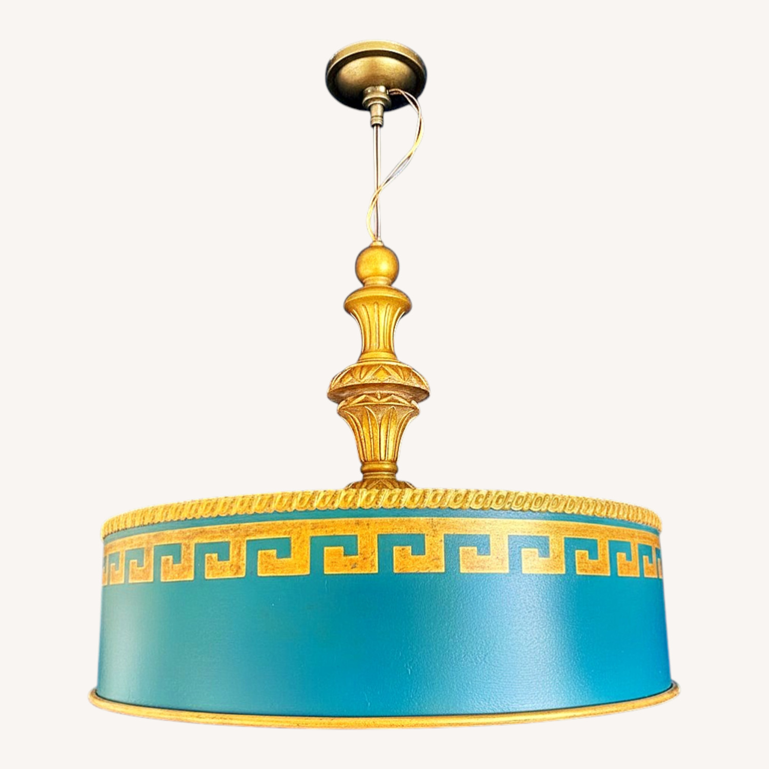 Roselli 5-Light Chandelier with Greek Key Detail - image-0