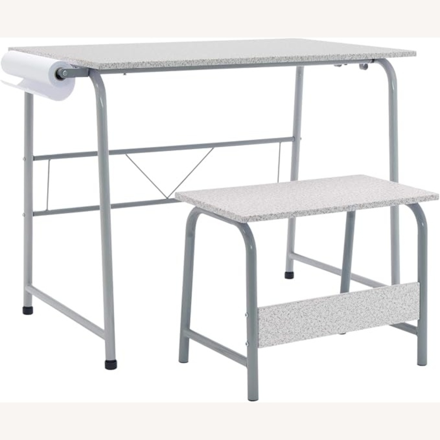 Children's Art Table with Bench - image-8