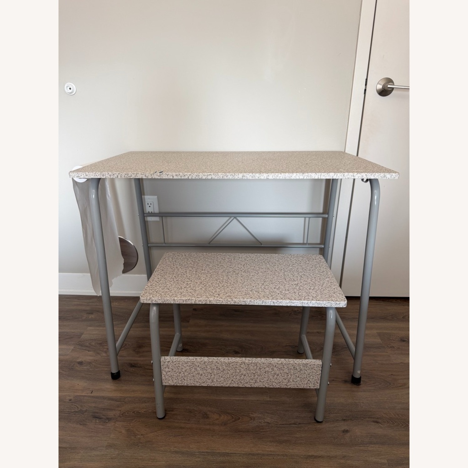 Children's Art Table with Bench - image-2
