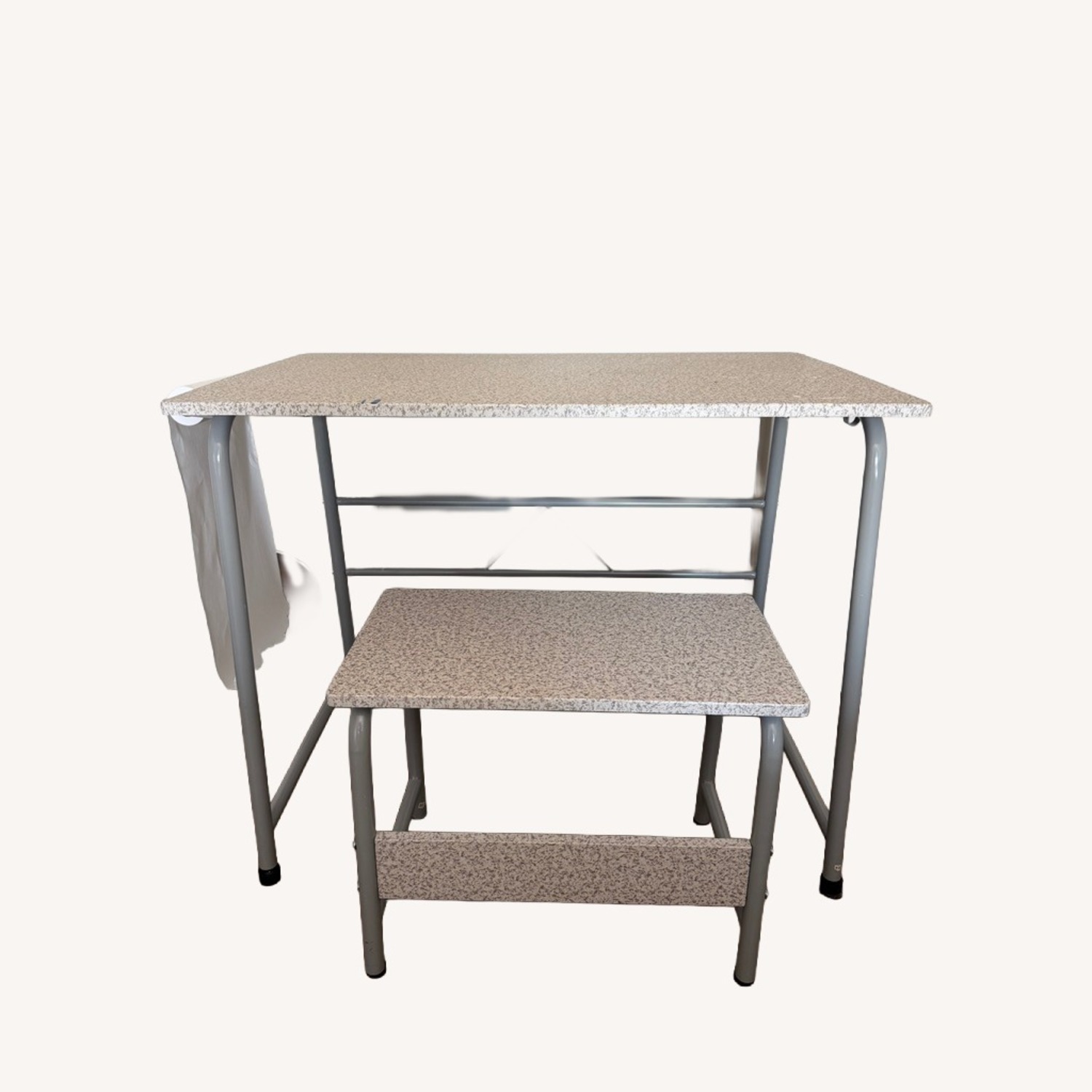 Children's Art Table with Bench - image-1