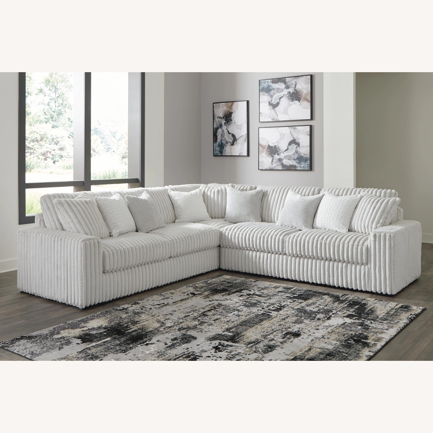 Ashley Furniture Light Gray 3+ Piece Sectional - image-5