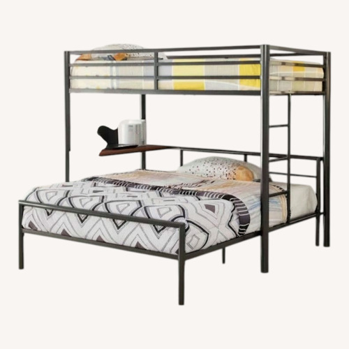 Used Coaster Fine Twin Workstation Loft Bed Black for sale on AptDeco