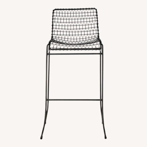 Used Crate & Barrel Tig Metal Bar Stool for sale on AptDeco