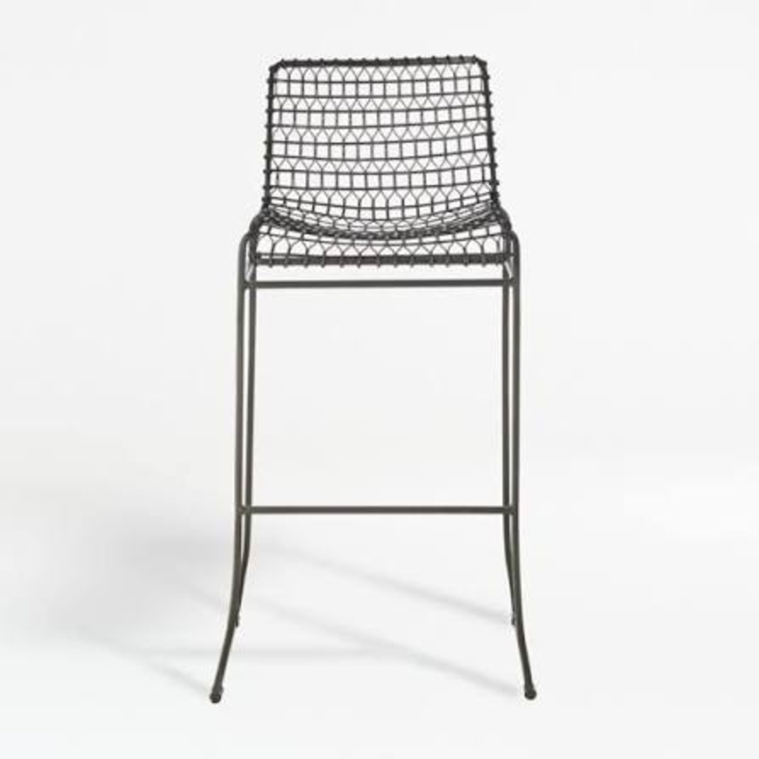 Crate & Barrel Tig Metal Bar Stool - image-4