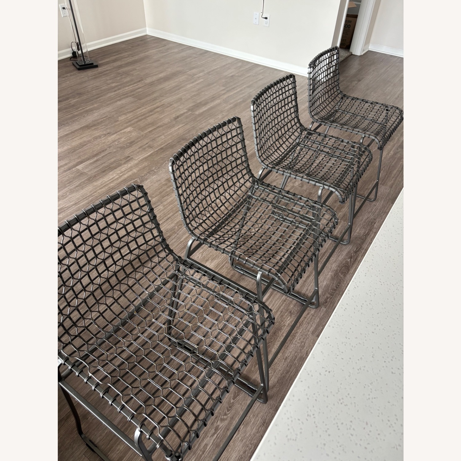 Crate & Barrel Tig Metal Bar Stool - image-1