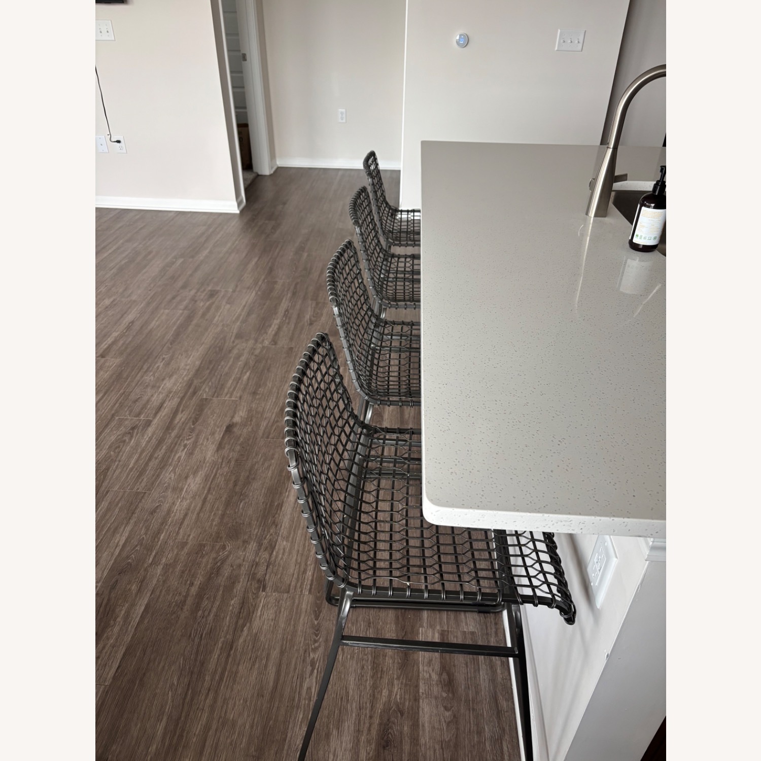 Crate & Barrel Tig Metal Bar Stool - image-2
