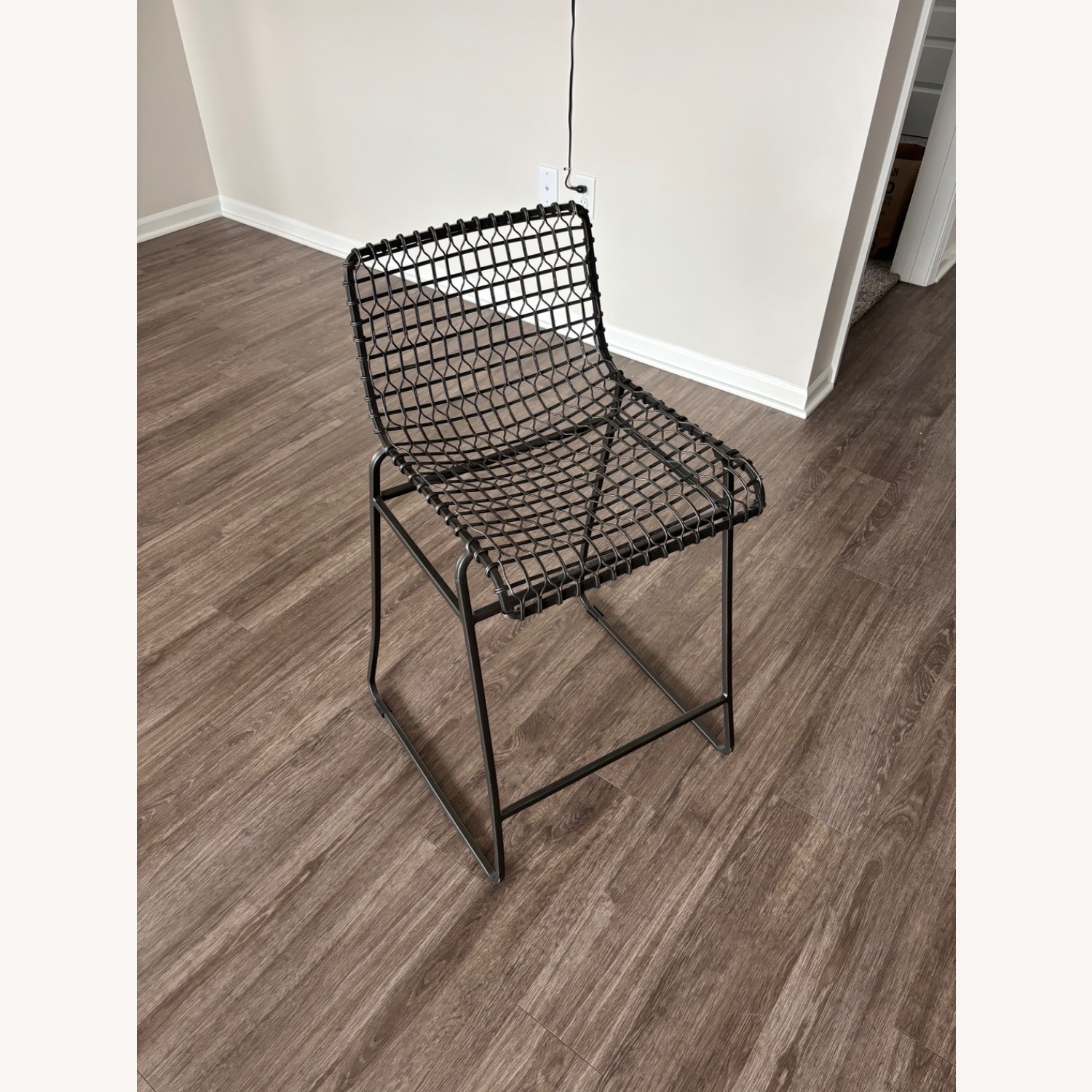 Crate & Barrel Tig Metal Bar Stool - image-3