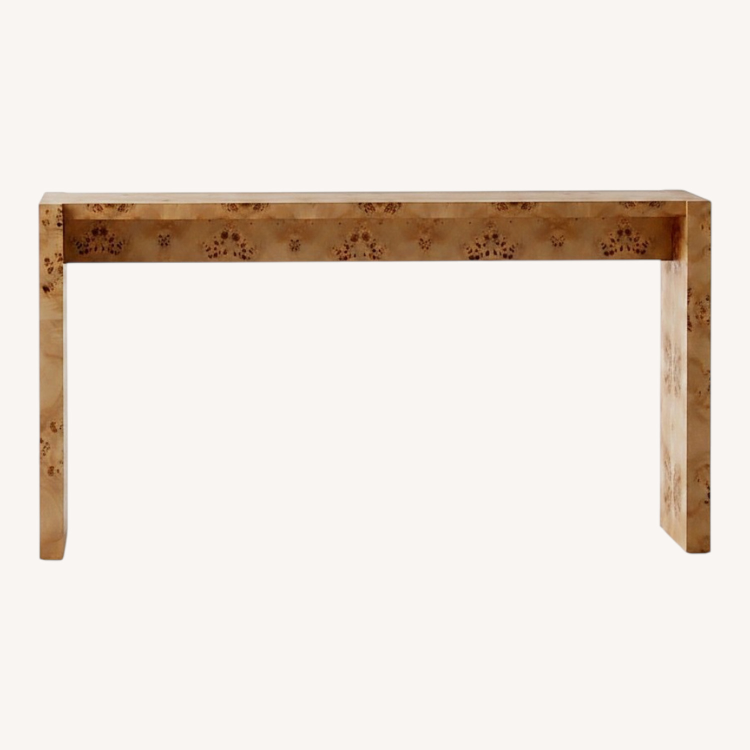 CB2 Burl Wood Console Table - image-0