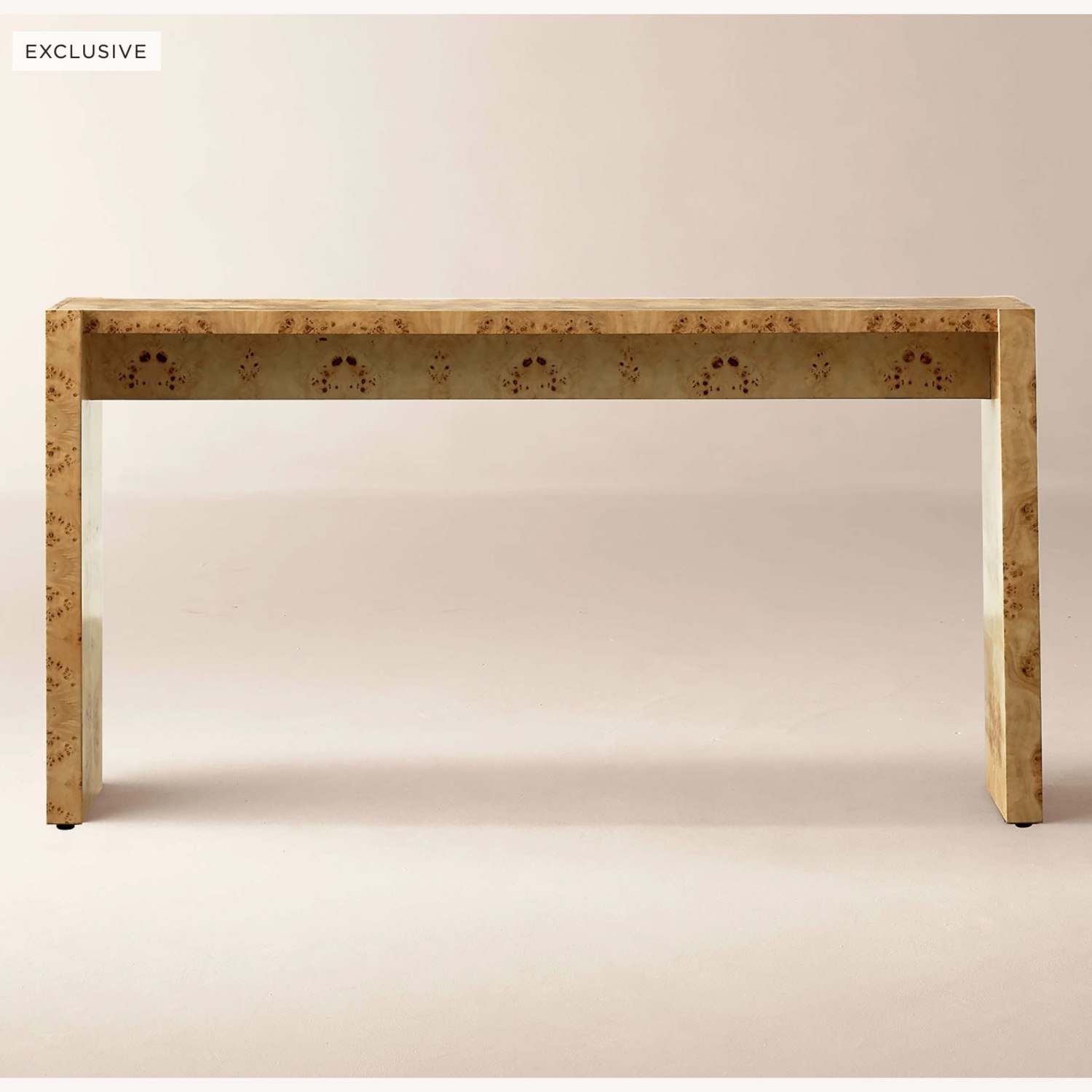 CB2 Burl Wood Console Table - image-2