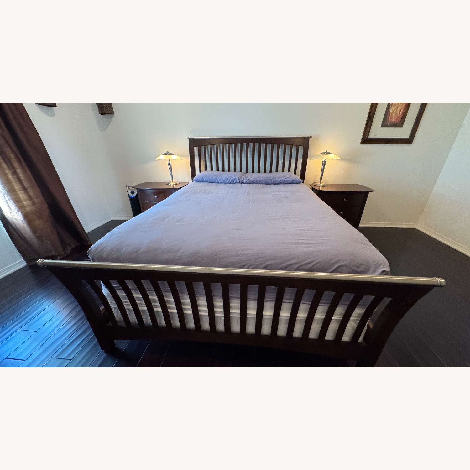 Thomasville Retro Ve Queen Size Sleigh Bed - image-3