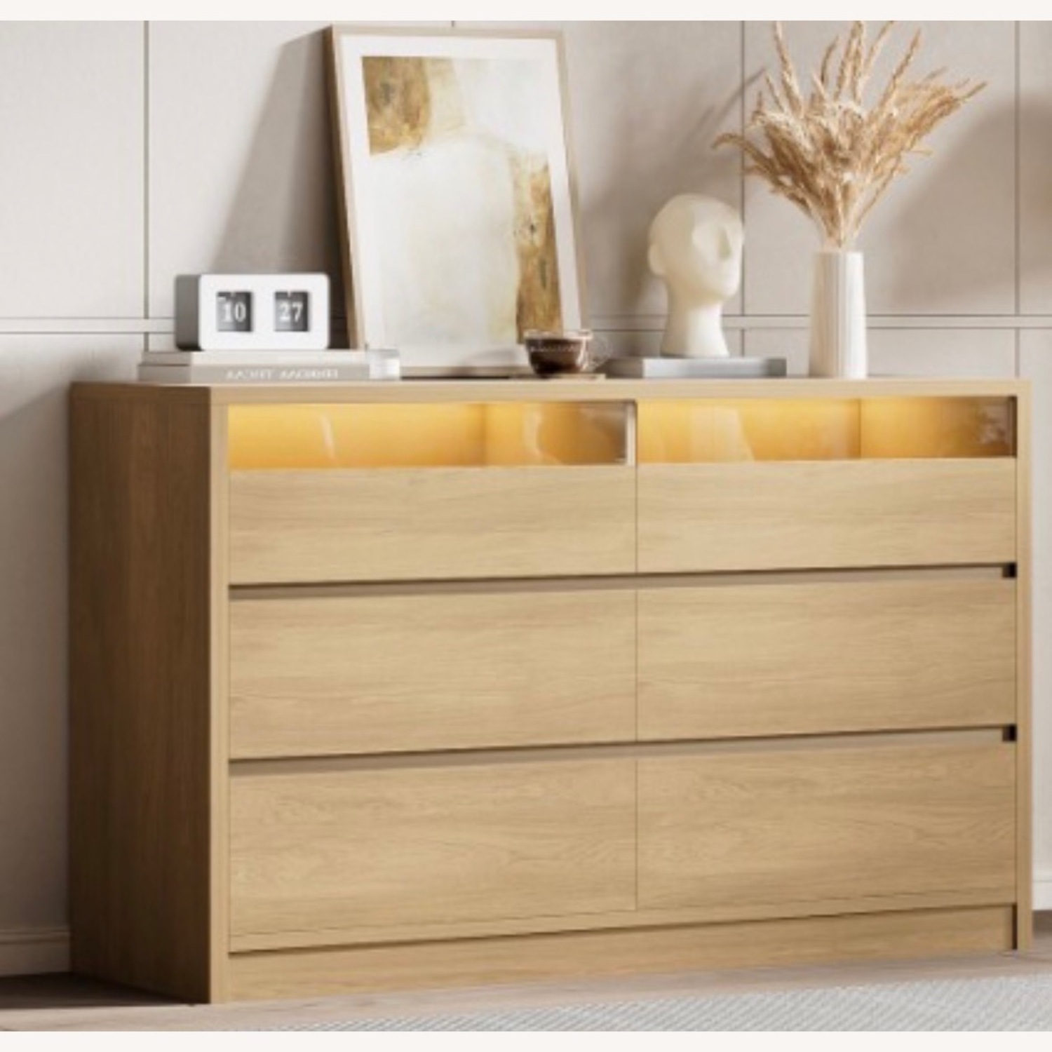 Wayfair Light Brown Wood Dresser - image-1
