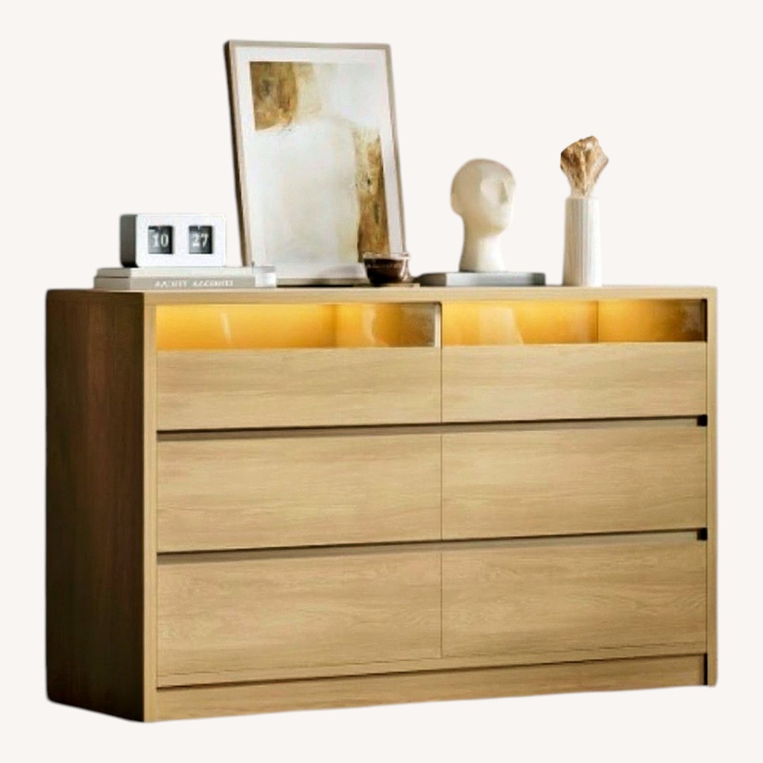 Wayfair Light Brown Wood Dresser - image-4