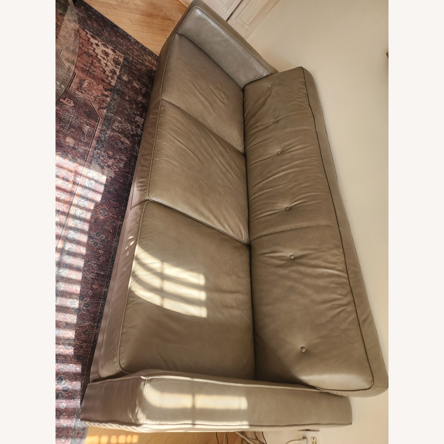 Chateau D'ax Light Brown Leather 3+ Seater Sofa - image-3