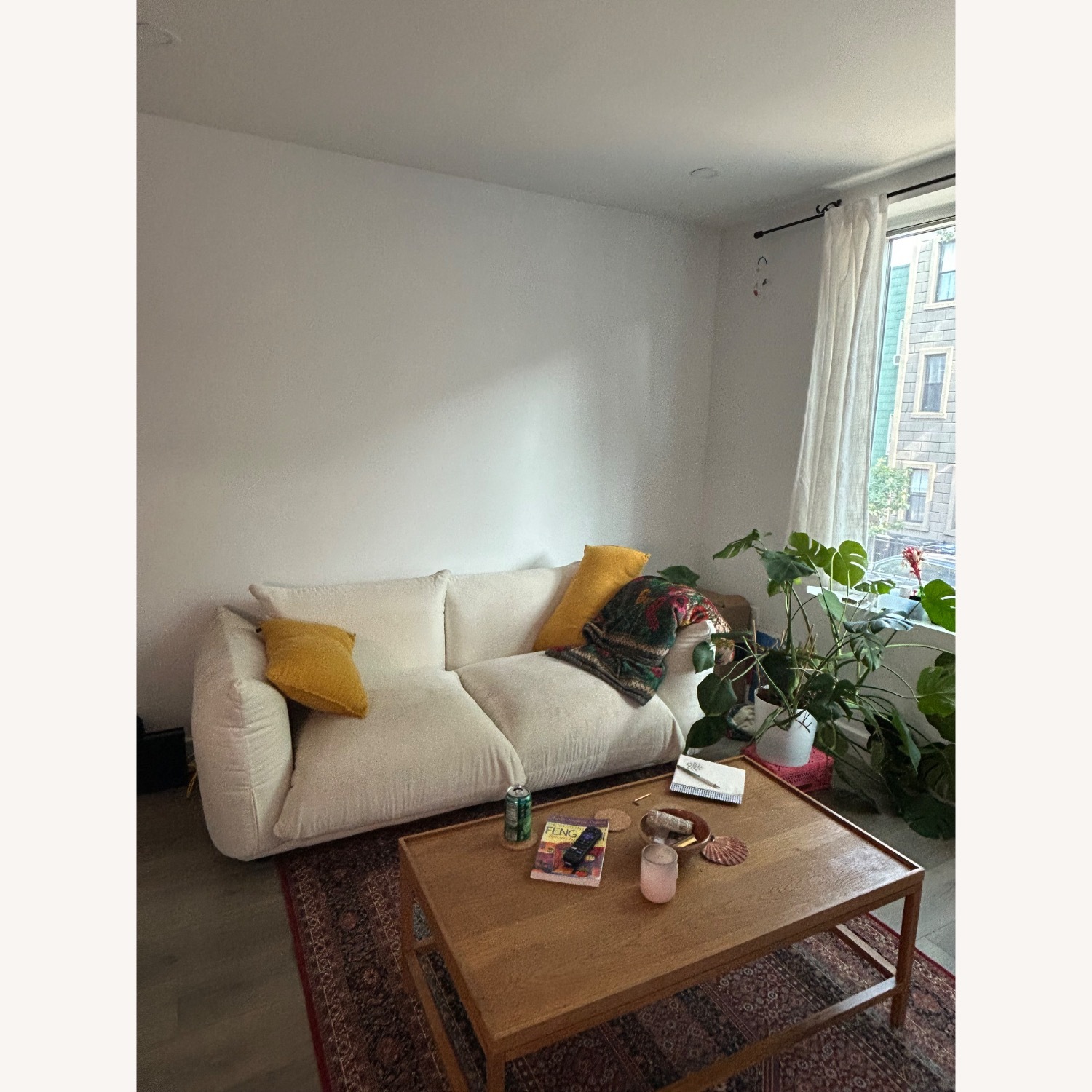 Vintage/Antique White 2 Seater Sofa - image-2