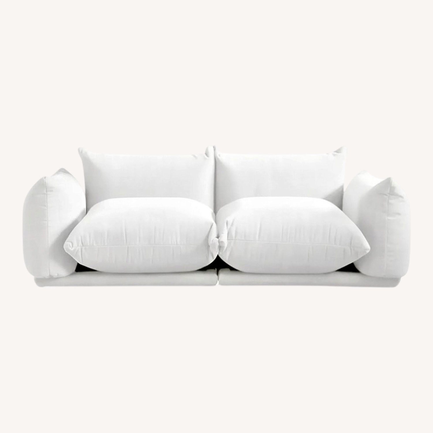 Vintage/Antique White 2 Seater Sofa - image-0