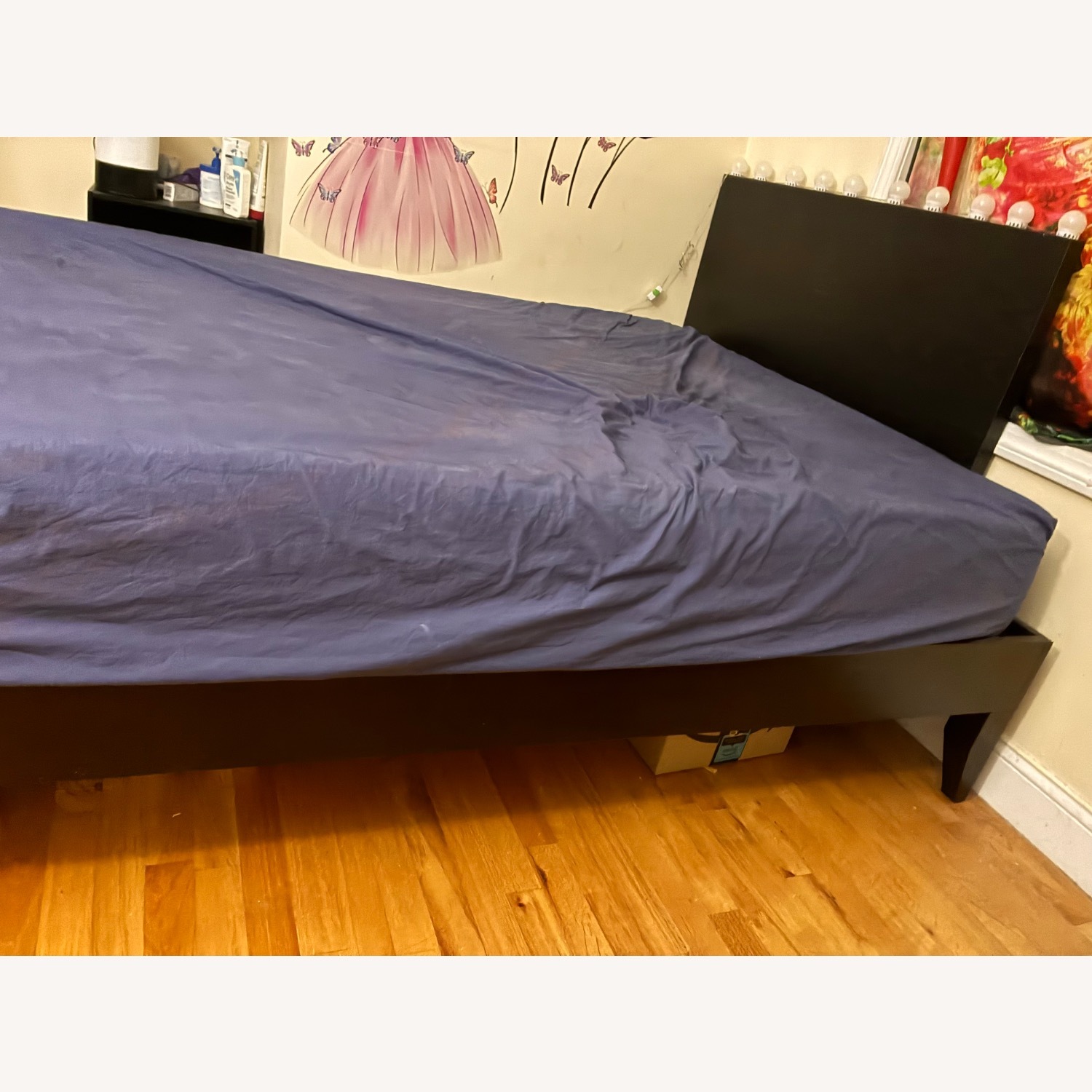 West Elm Black Wood Full Bed - image-2
