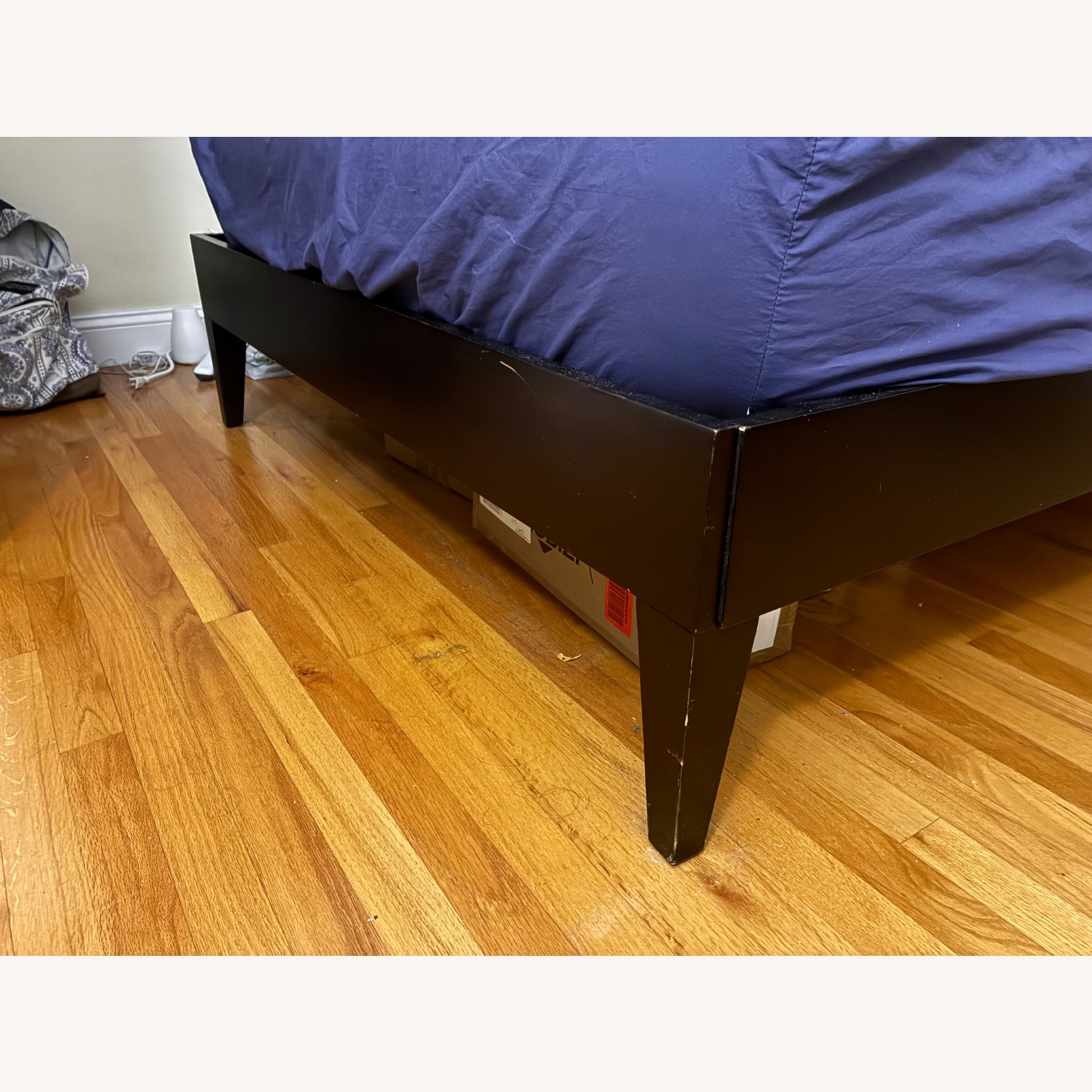 West Elm Black Wood Full Bed - image-3