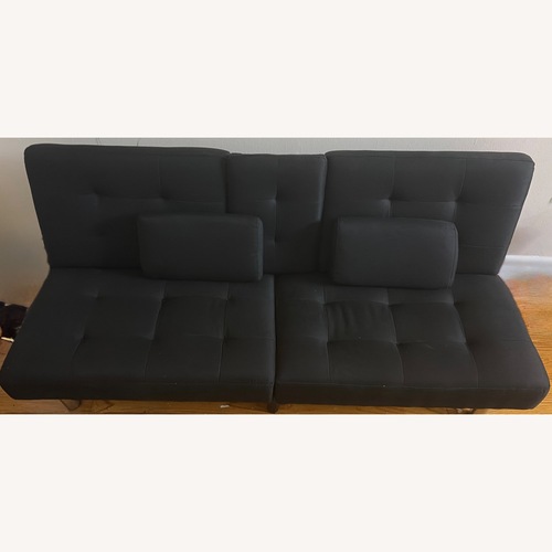 Used Black Fabric Futon for sale on AptDeco