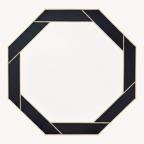 Used Black Glass Wall Mirror for sale on AptDeco