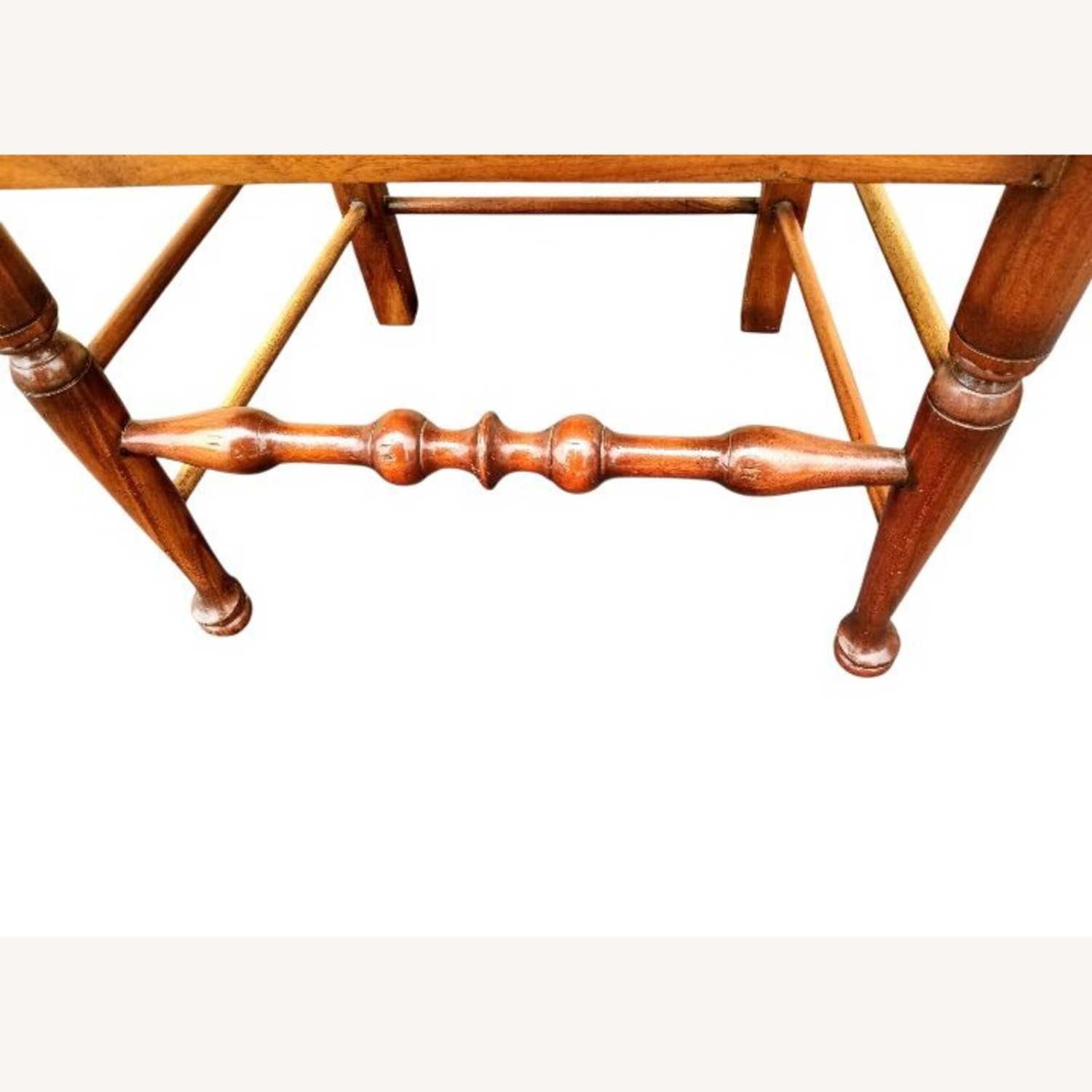 Vintage/Antique Dark Brown Wood Armchair - image-6