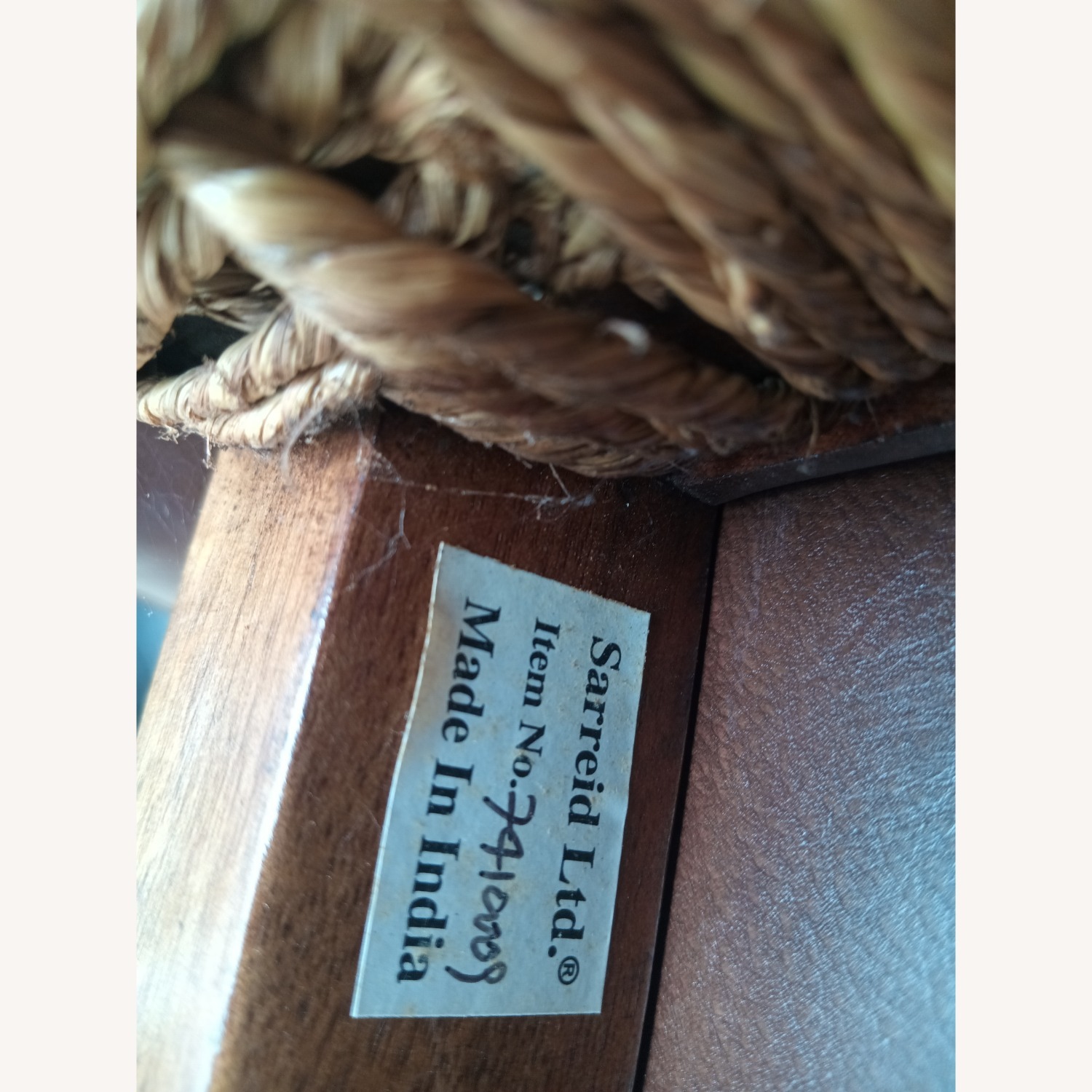Vintage/Antique Dark Brown Wood Armchair - image-9