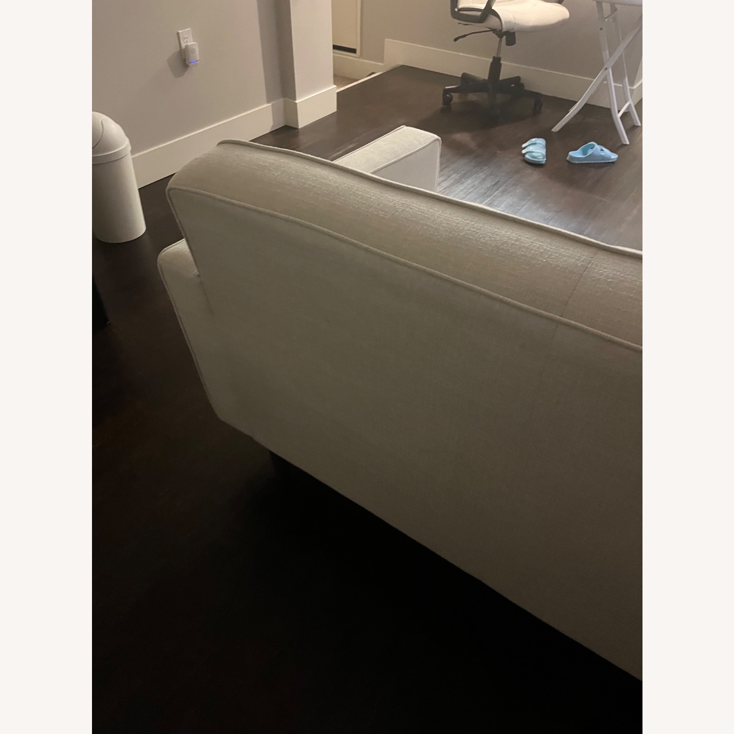 Light Gray Fabric 2 Seater Sofa - image-3