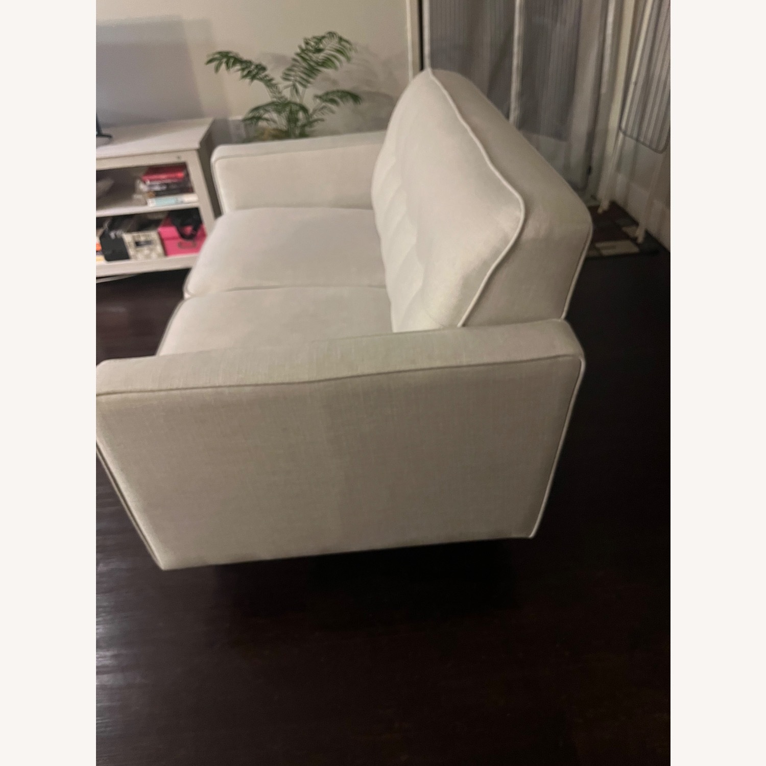 Light Gray Fabric 2 Seater Sofa - image-2