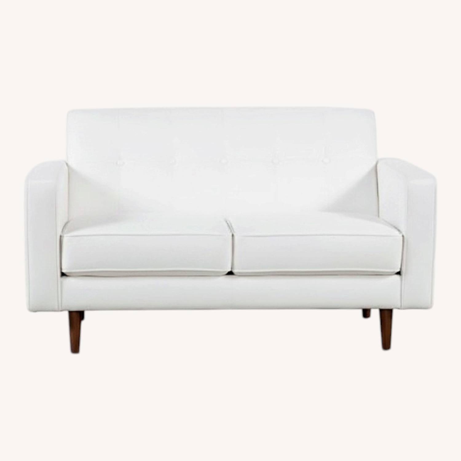 Light Gray Fabric 2 Seater Sofa - image-0