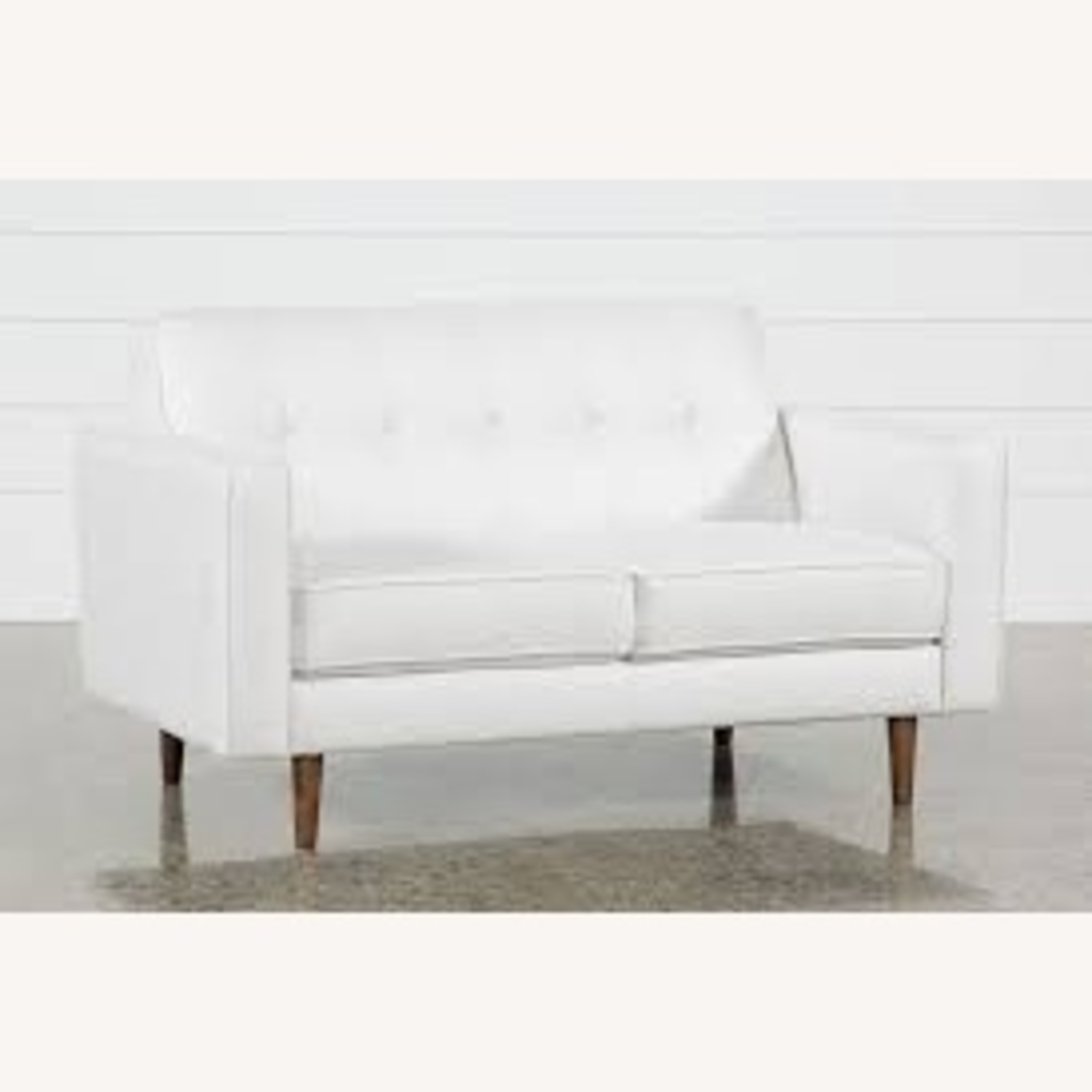 Light Gray Fabric 2 Seater Sofa - image-5