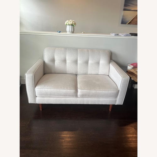 Used Light Gray Fabric 2 Seater Sofa for sale on AptDeco