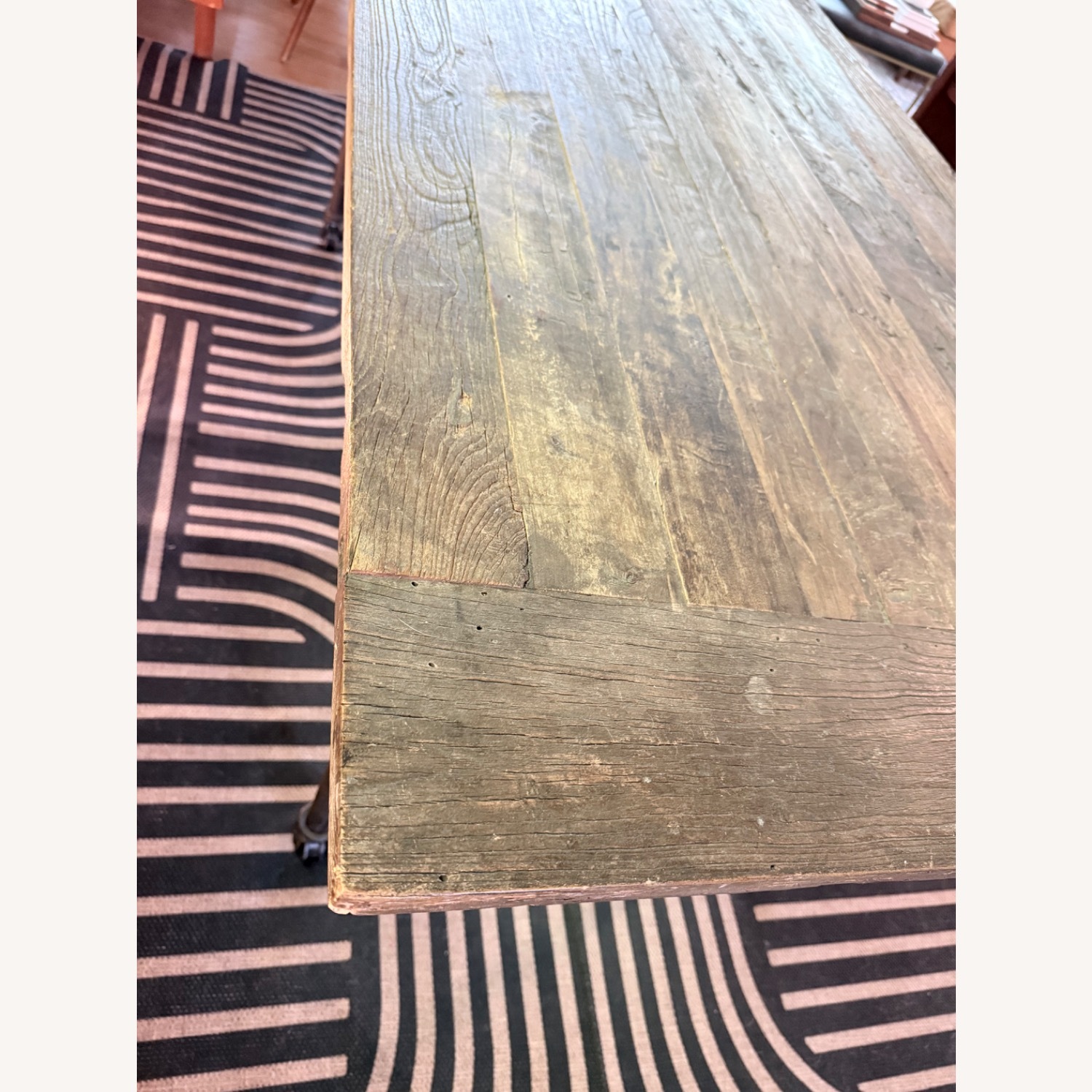 Restoration Hardware Flatiron Natural Reclaimed Wood Dining Table - image-3