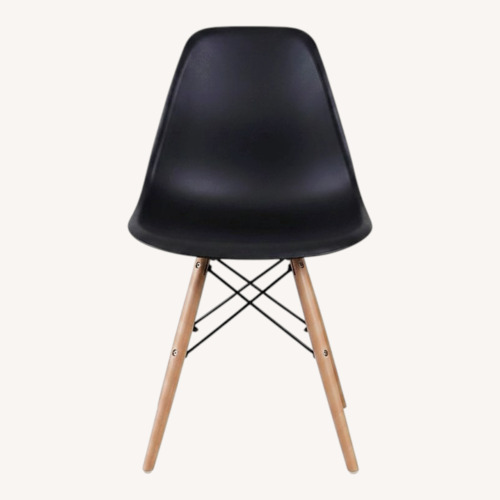 Used Set of 4 Eiffel Eames Chair Dupes Black  for sale on AptDeco