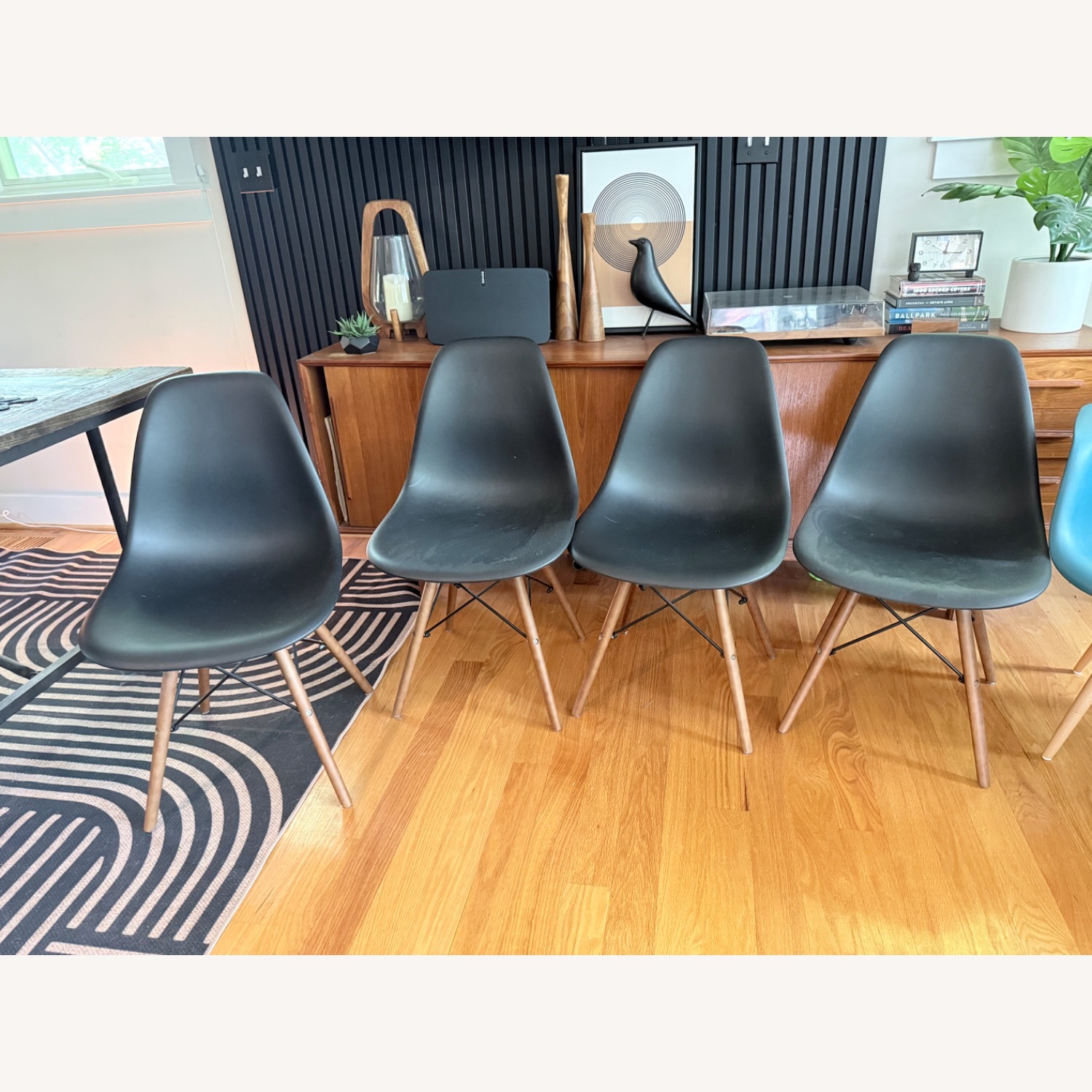 Set of 4 Eiffel Eames Chair Dupes Black - image-1