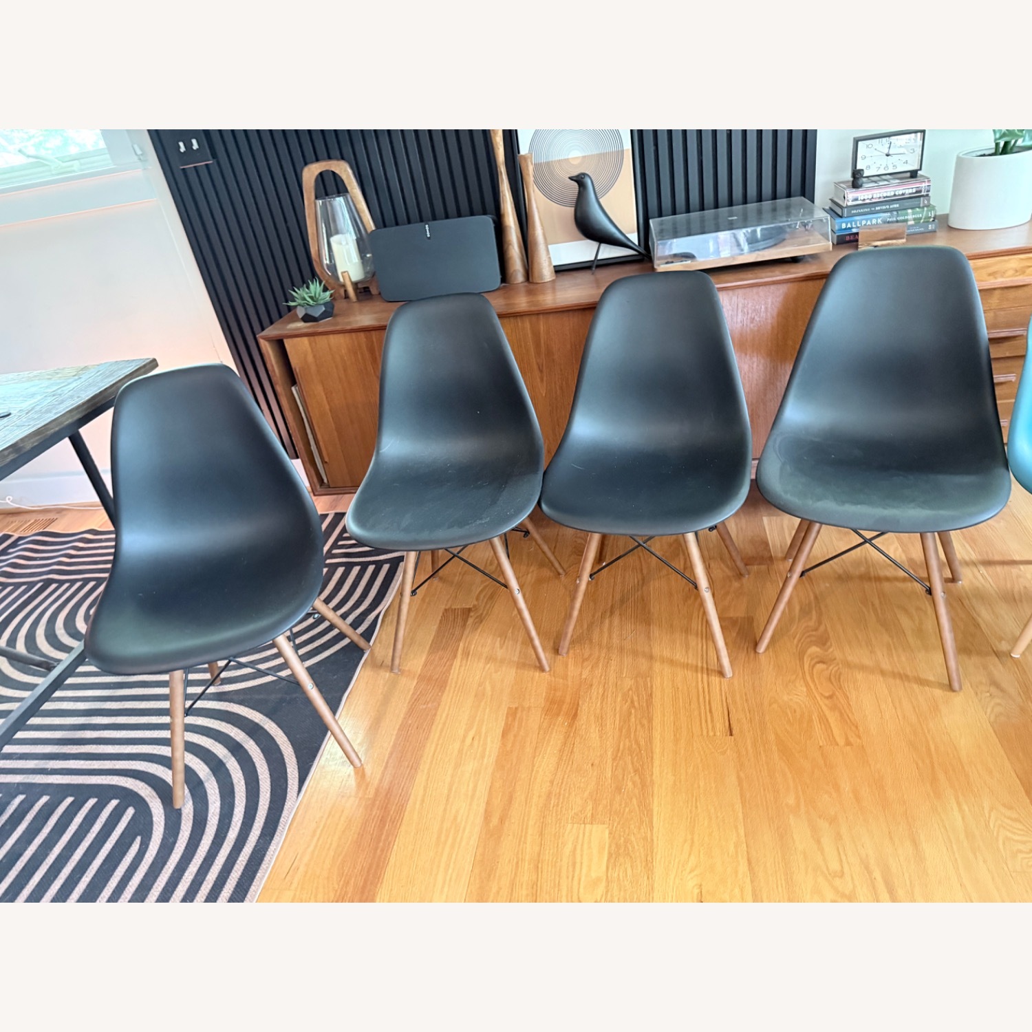 Set of 4 Eiffel Eames Chair Dupes Black - image-2
