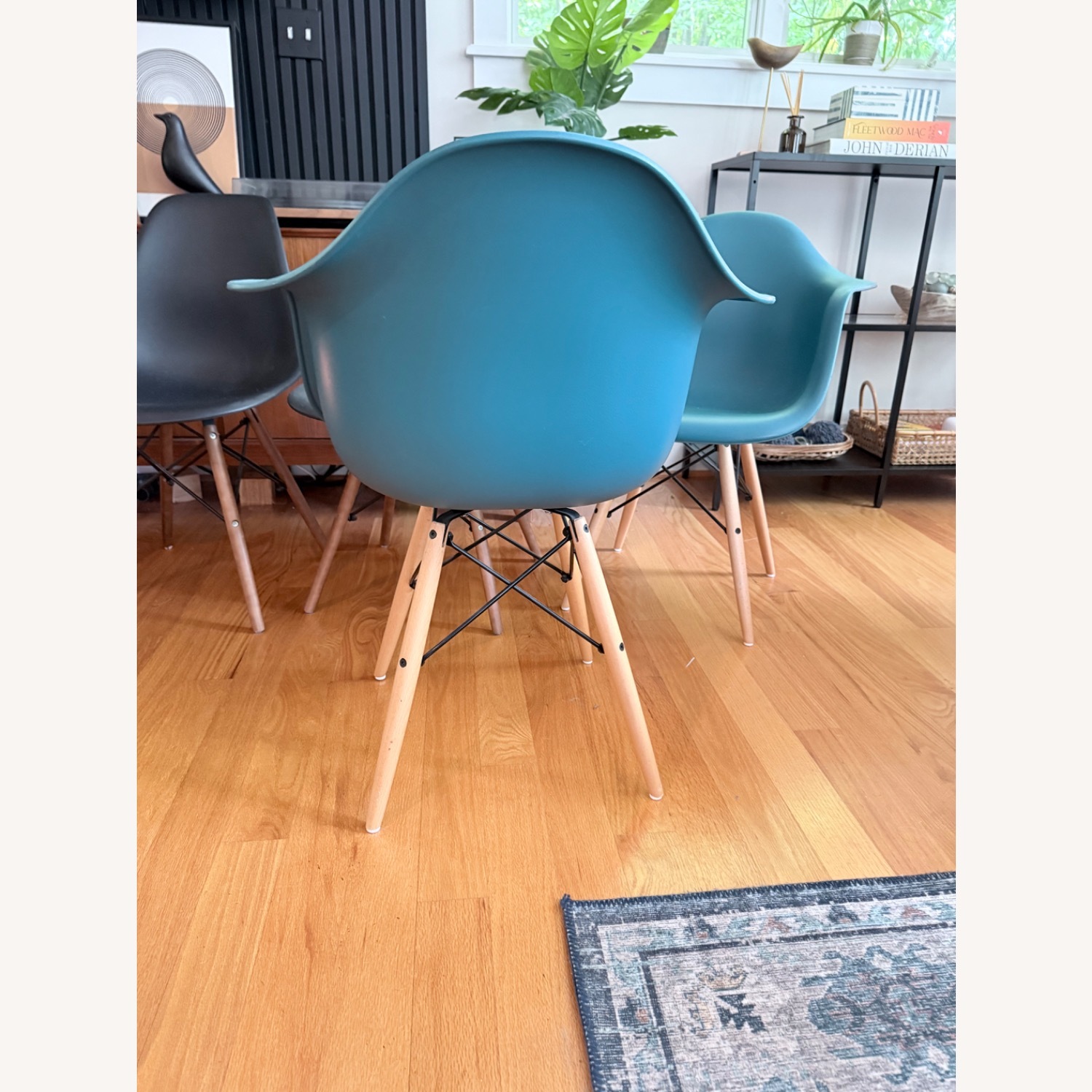 Blue Plastic Accent Chairs - image-3