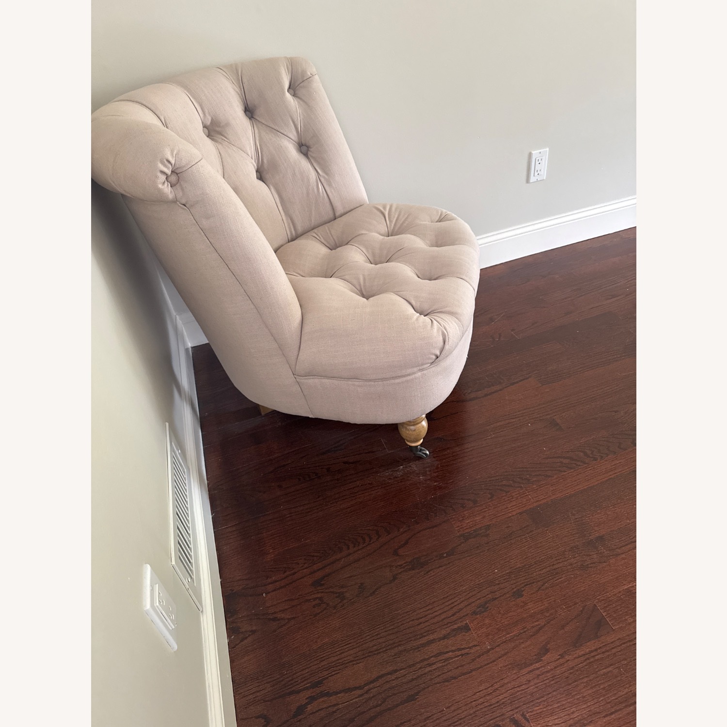 Linen Tufted Accent Chair  - image-3