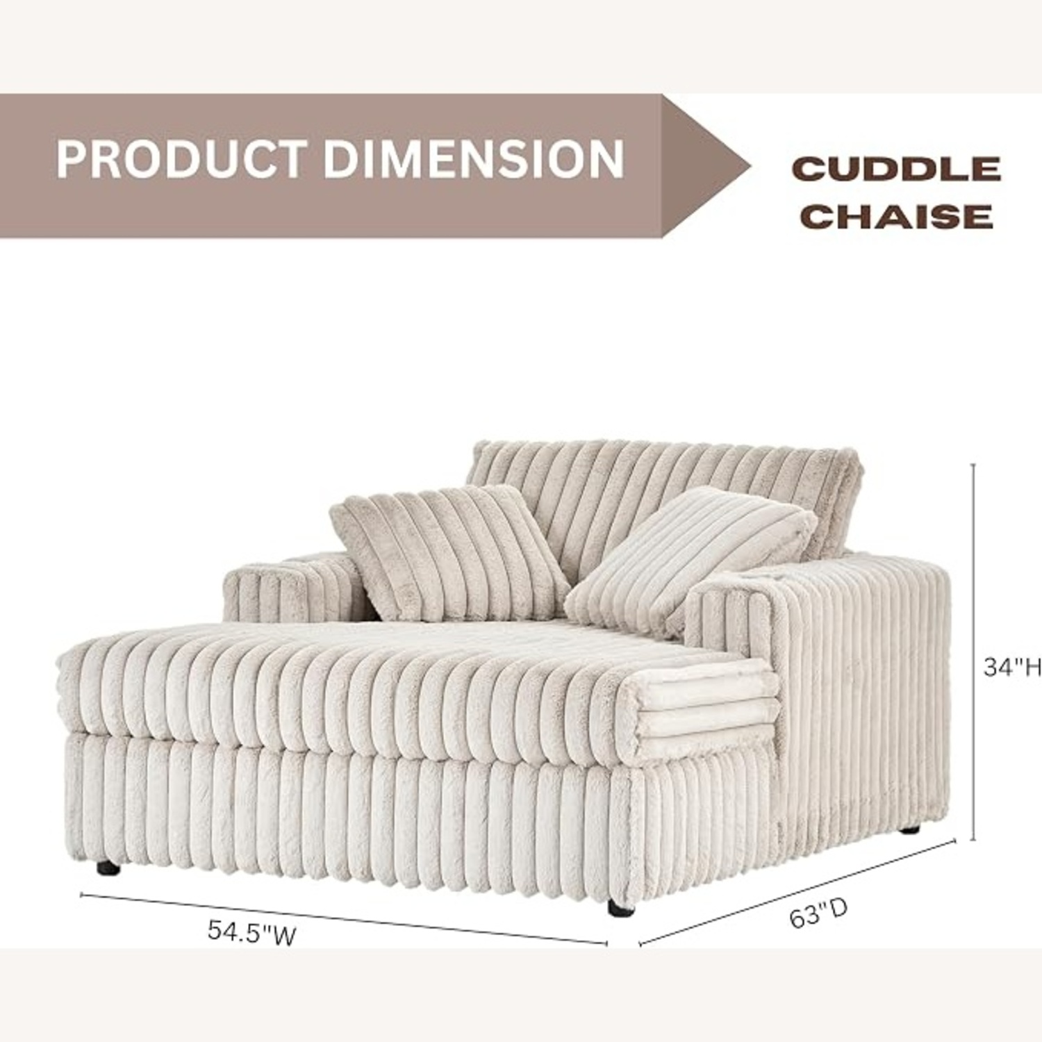 Grey Oversized Chair With Pillows  - image-5