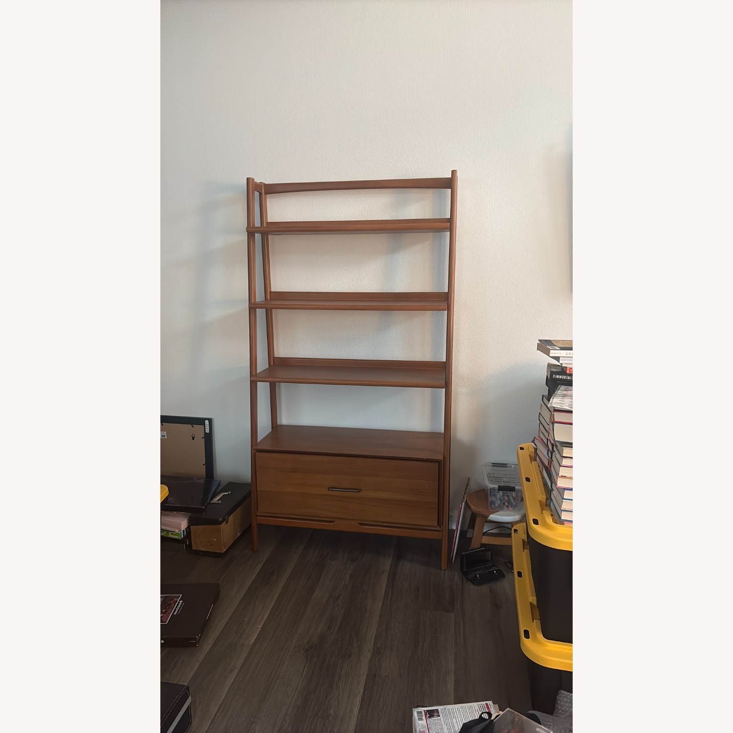 West Elm Mid-Century Bookshelf W Drawer (38") - image-5