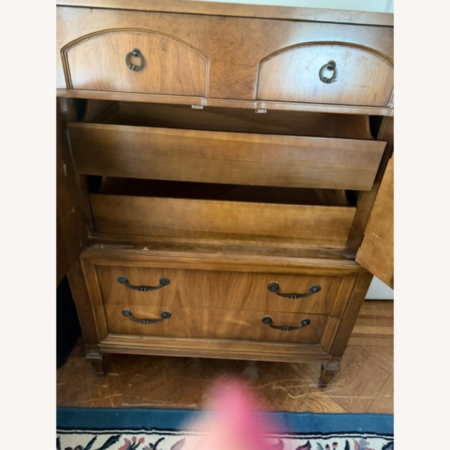 Vintage/Antique Finds Dark Brown Wood Armoire - image-2