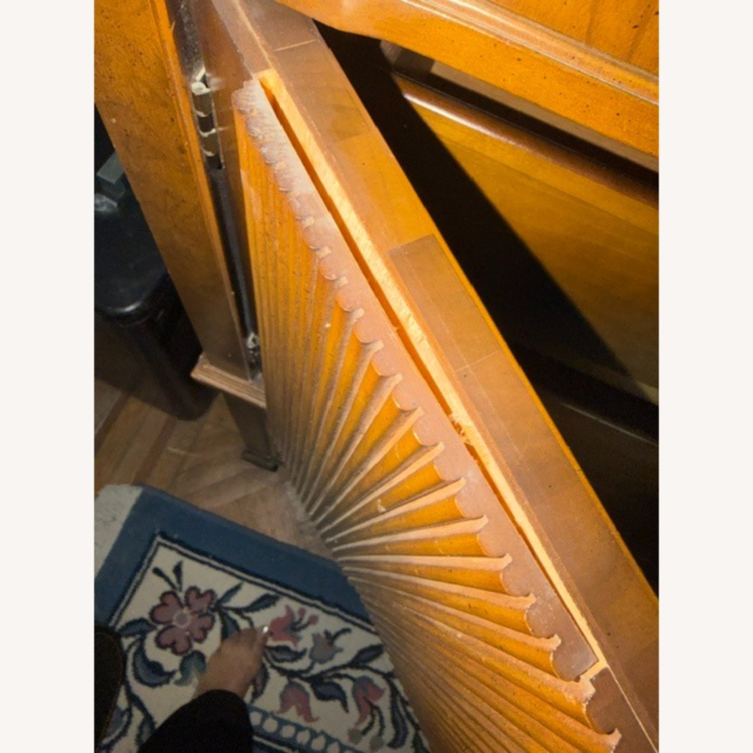 Vintage/Antique Finds Dark Brown Wood Armoire - image-4
