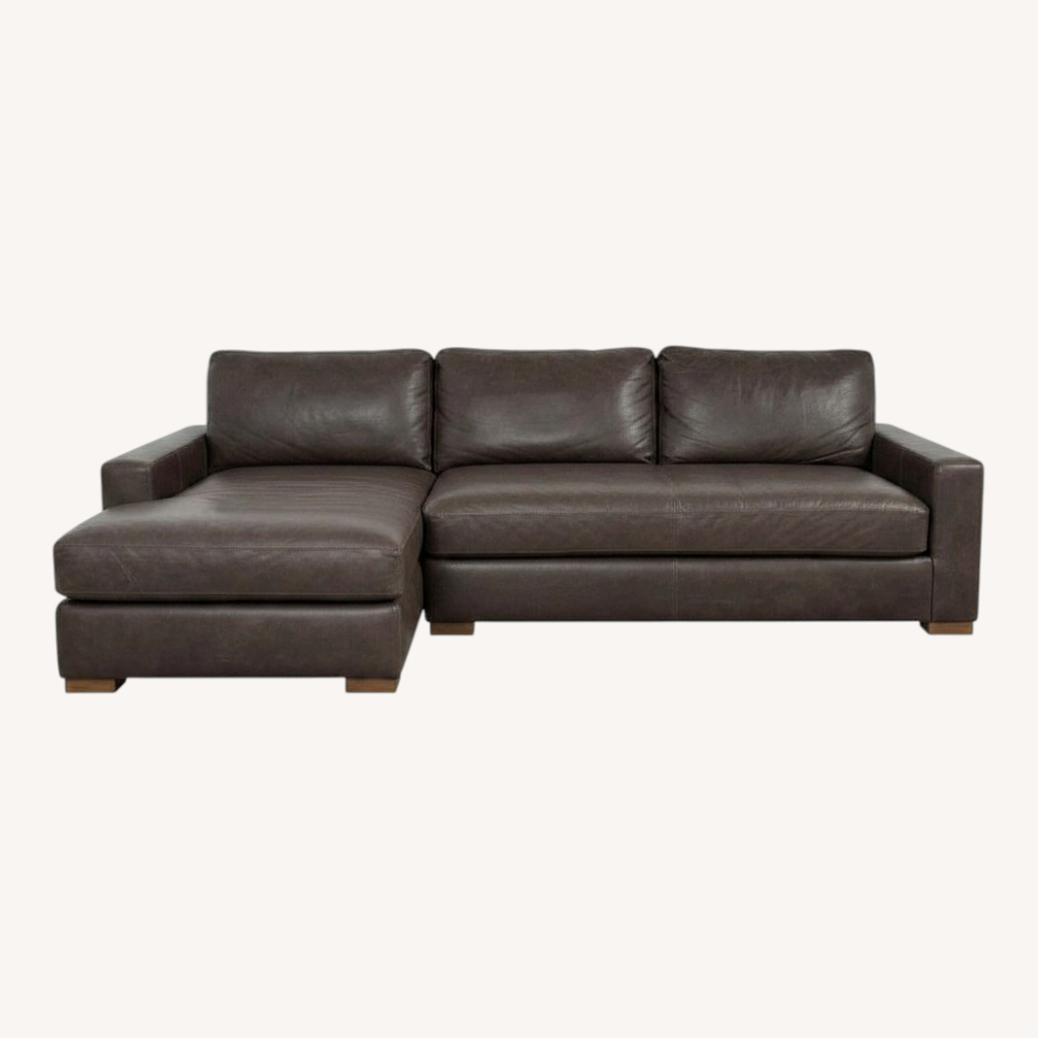 Restoration Hardware Maxwell Leather Sectional - image-0